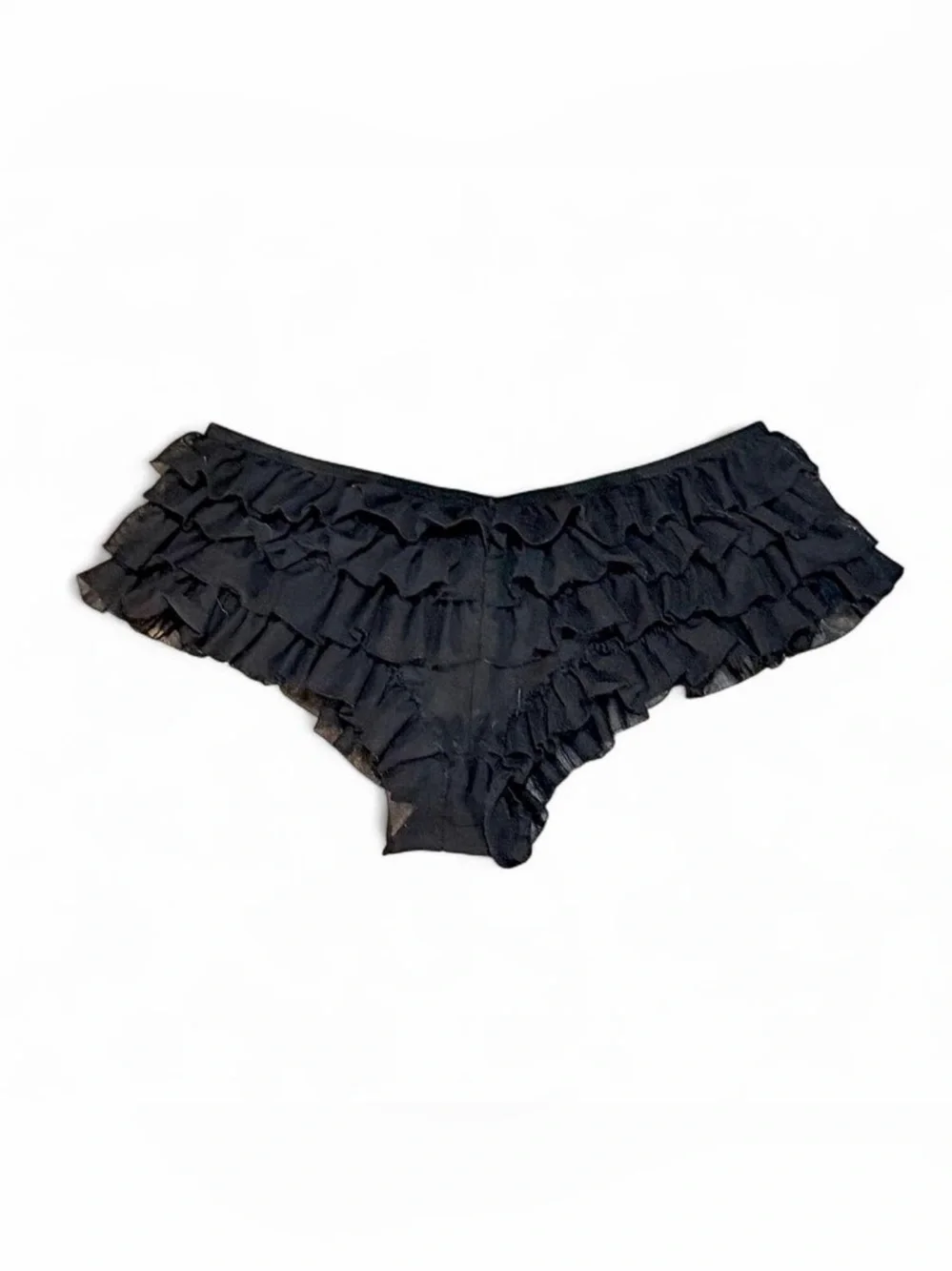 Blu Chic Intimates Black Ruffled Bloomer Like Panties Sz M NWOT - Picture 5 of 5